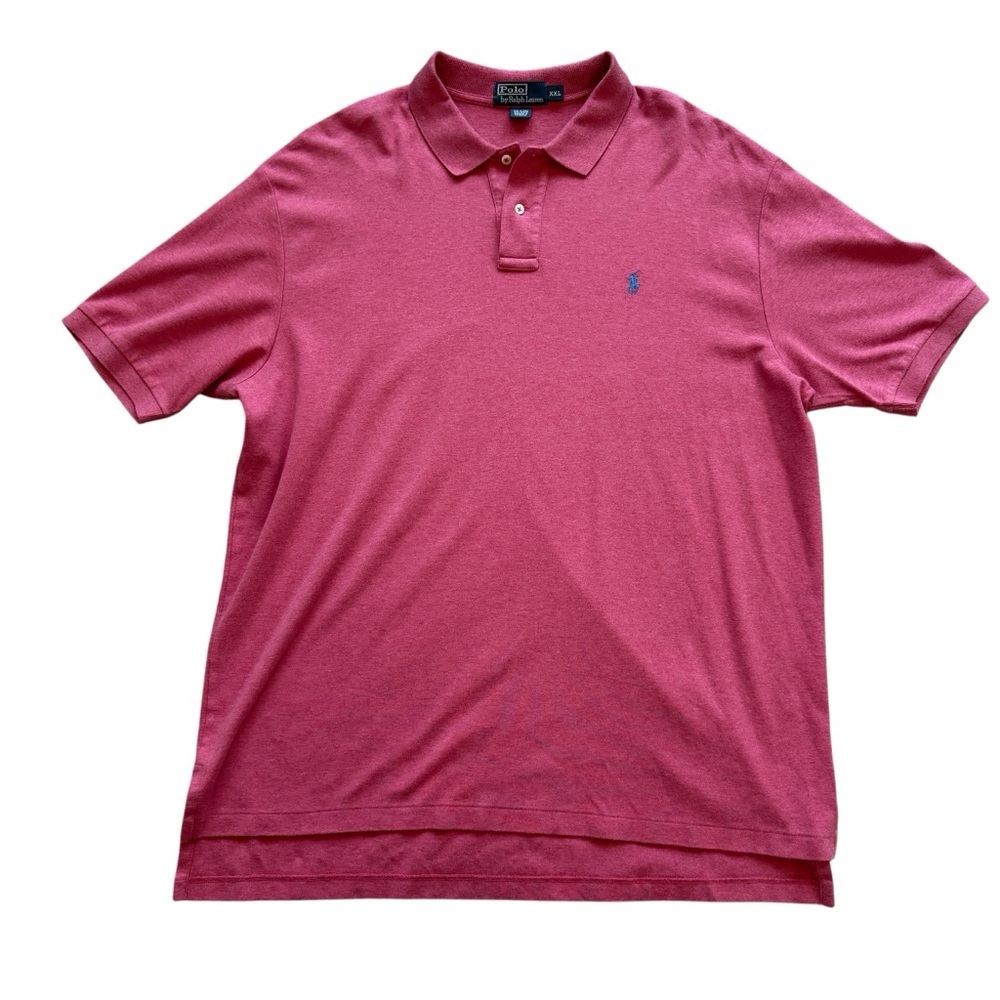 Polo Ralph Lauren Polo Shirt XXL Pink Preppy Coastal Old Money Golf Core Pony - Picture 2 of 9